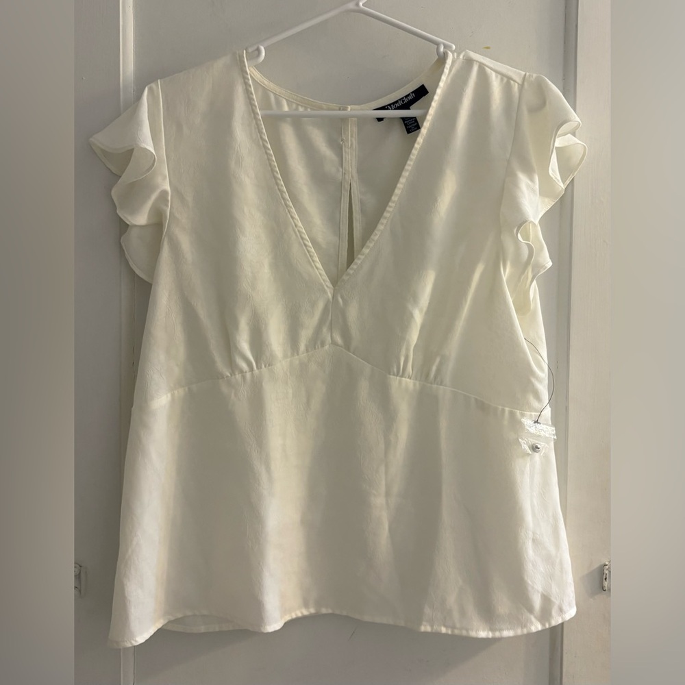 ModCloth Just What I Needed Flutter Sleeve Top Size XL(NWOT)